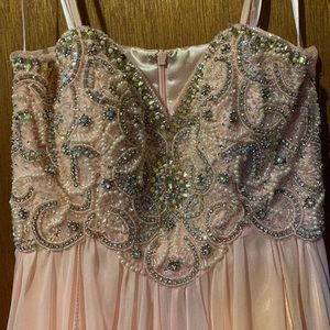 Size 6 blush/pink colored studded dress